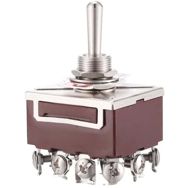AC 380V 10A ON/OFF 3-position 4-benet 4PDT vippekontakt