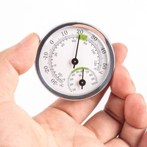 2 stk. Mini Indendørs Udendørs Termometer Hygrometer Trådløs 2-i-1