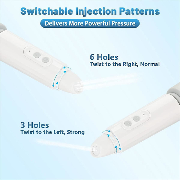 Bærbar Bidet, Rejsebidet, Genopladelig Bærbar Bidet, Mini Håndholdt Bærbar Bidet Sprøjte med Rejsetaske Hvid