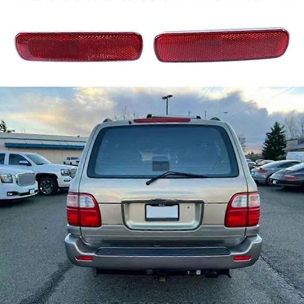 Bakre støtfanger baklys for Land Cruiser FJ100 LX470 1998 1999 -2007 Reflektorlys Stopp Brems L