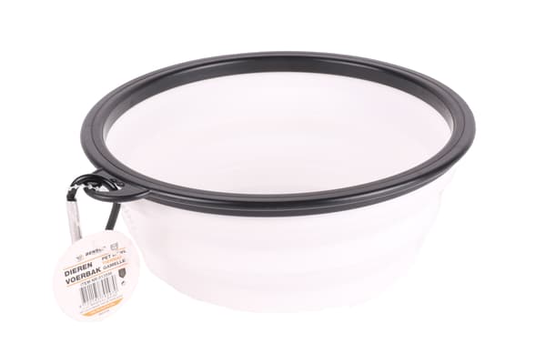 Foldbar madskål 19 cm hvid