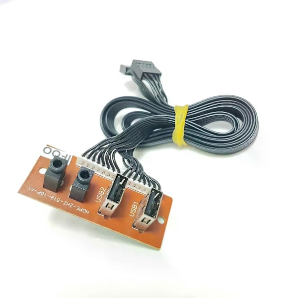 Uxcell 2 stk. Potentiometer med kontakt B100K Ohm Variable Modstande Enkelt Omdrejning Rotary Carbon Film Taper RV097NS