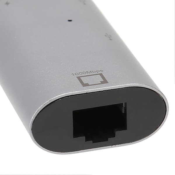 JORINDO Ethernet-adapter 3 i 1 10/100/1000 Mbps PD Hurtiglading USB til RJ45-adapter for Windows/Android/OS X/iOS