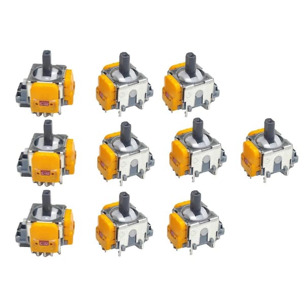 10 st 3:e generation Hall elektromagnetiska högprecisionsjusterbara joystickar för joysticks