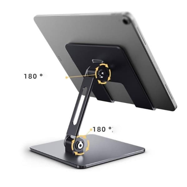 Tablet Stand, Tablet Holder, Foldable Metal Desk Stand for Mobile Phones, Suitable for iPad Support