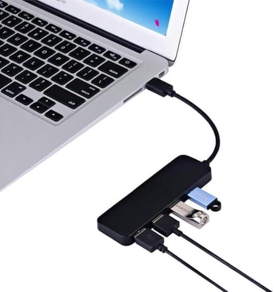 USB-hubb 3.0, 4-portars USB-hubbar, USB-splitter Mini USB-delare för stationär dator, bärbar dator, Xbox, flash-enhet, hårddisk, konsol, skrivare, PC