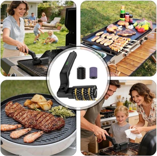 Roterande grillborste - 30 cm