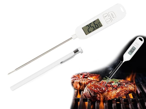 LCD digitalt køkkentermometer vin kød sonde