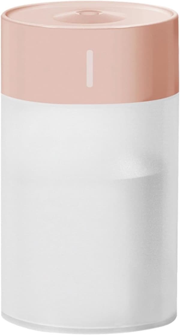 260 ml bærbar luftfugter - Mini USB æterisk oliediffusor, velegnet til kontor, hjem, soveværelse og bil (rosa)