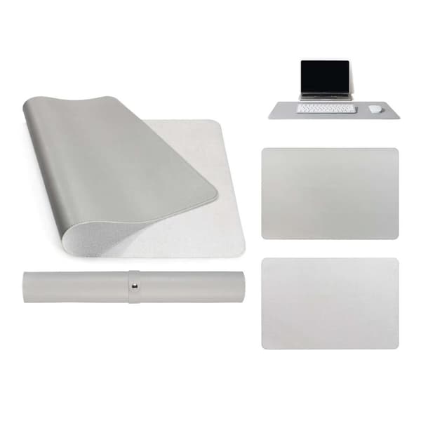 Desk pad 80x40cm PU Leather Grey