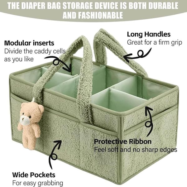 Diaper Bag - Diaper Storage Box - Storage Bag - Diaper Storage Box - Green