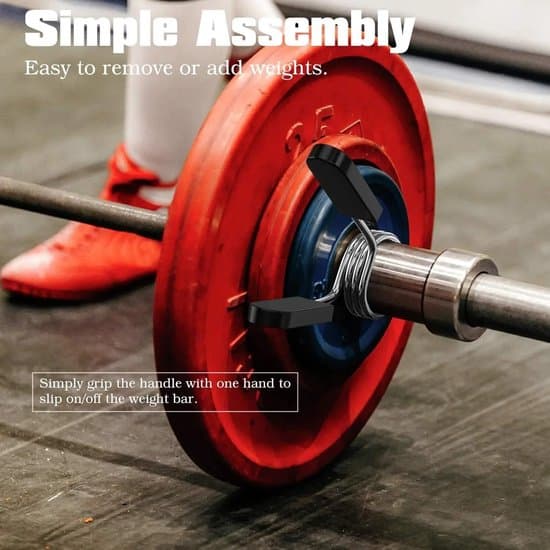 4 Pieces Dumbbell Clamps, 25mm Spring Locks for Strength Training, Standard Dumbbells, Exercise Equipment, Strength Training
