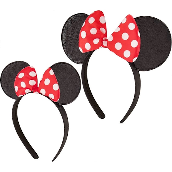 Minnie Mus Öron Vuxen, Set med 2 Hårband för Mamma och Mig, Matchande för Vuxen och Liten Flicka 2025th