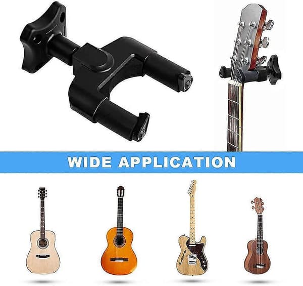 Väggmonterat Gitarrställ, Gitarrhållare, 2 Delar Väggmonterad Gitarrhängare