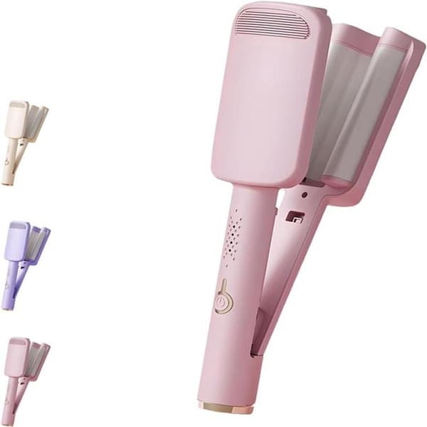 Curling Iron - 32 mm Curling Iron - Wave - Curling Iron - Wave Curling Iron - Ceramic Curling Iron - 3 Barrel Beach Wave Curling Iron - with Adjustable