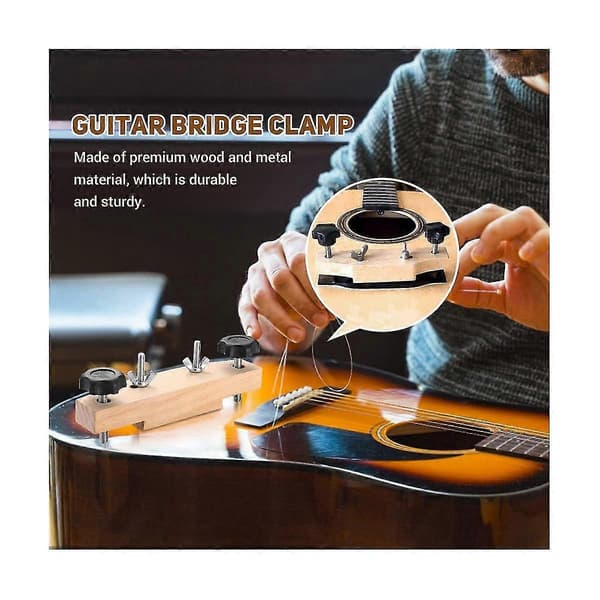 Gitarrstallklämma, Nybörjarvänlig Stallklämma Akustisk, för Klassisk/akustisk Gitarr Tillbehör Lut