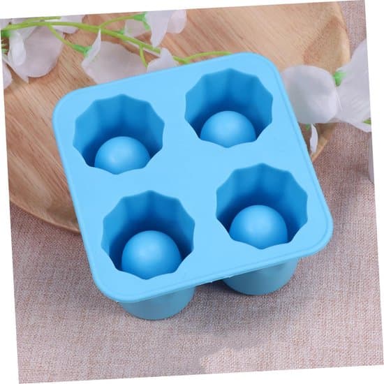 5-pack Silicone Ice Shot Glass Mold - 4-Cavity Reusable Ice Maker for Parties and Bar