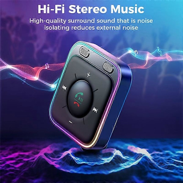 Joyroom Bluetooth 5.3 AUX Autoadapteri Kaksoismikrofonit Melunvaimennus Lähetin Hands Free Langaton Re