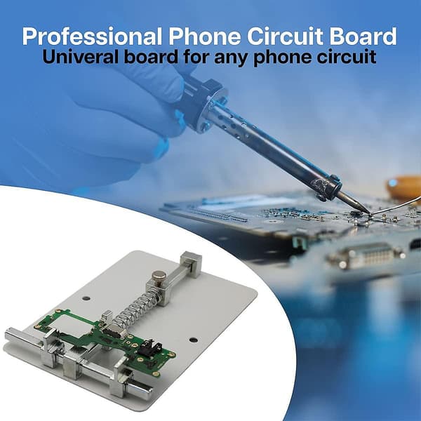 Universal PCB Holder Reparationsværktøj Loddesæt Rustfrit Stål Bundkort PCB Holder 12x8cm