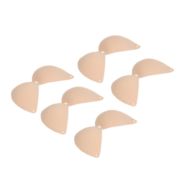 Silikon Strapless Push Up BH 5-pakks med Limfeste Snap for Side Brystløft Hudfarge D