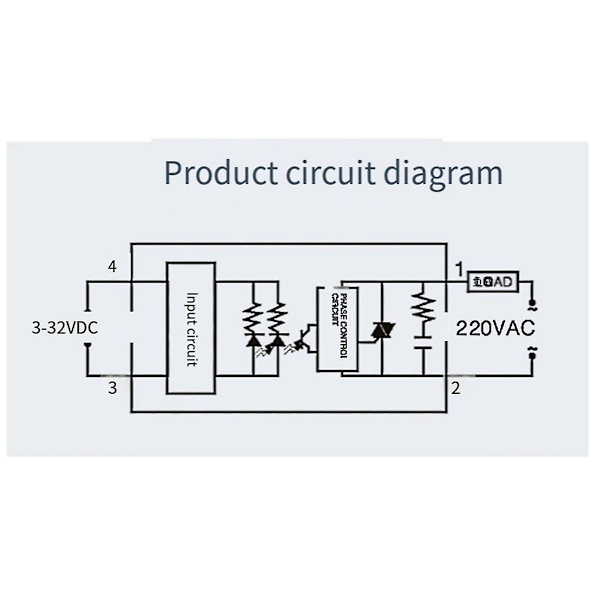 Enfasig Solid State Relä Enfasig SSR DC-styrning DC Solid State Relä 40DD
