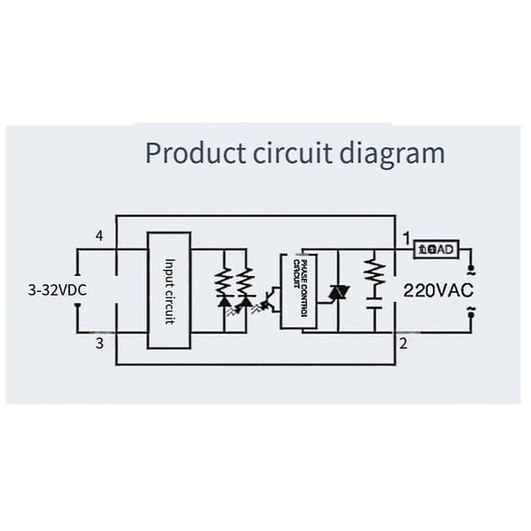 Enkeltfaset Solid State Relæ Enkeltfaset SSR DC Kontrol DC Solid State Relæ 40DD
