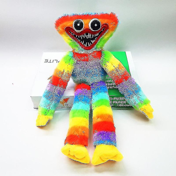(regnbåge) 40cm Poppy Playtime Huggy Wuggy Plysch Gosedjur