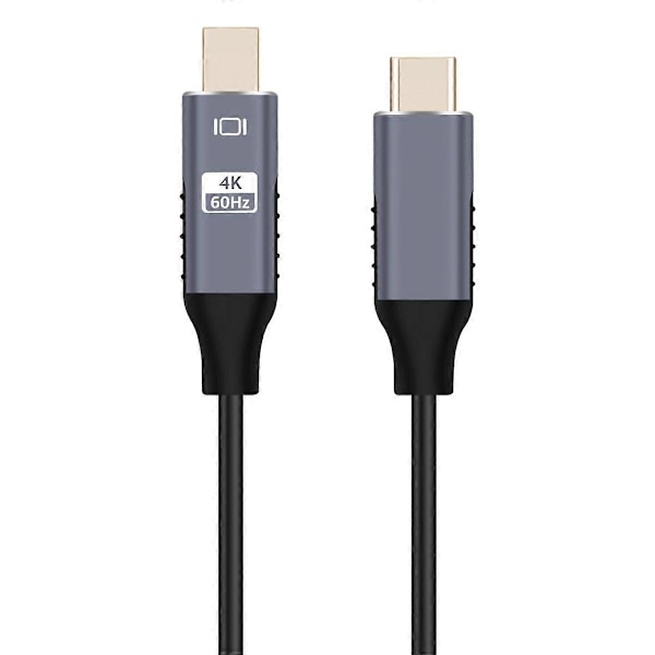 USB-C - Mini DisplayPort -kaapeli, USB Type C 3 - Mini DP -johto, 4K-sovitinkaapeli