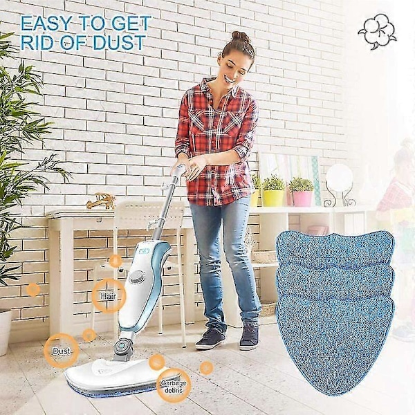 Ångmopp Pads för Dirt Devil DSS04-E01 Ångrengöringskvast (4-pack)