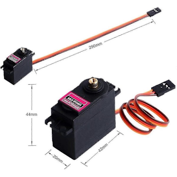 6-pack Mg996r Metall Digitala Växel Servo Motorer med Hornarm Kompatibel med Ardu