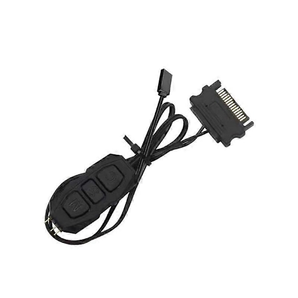 ARGB Controller 5V 3Pin RGB Controller SATA Strømforsyning Lysstrips Fjernbetjening RGB Sync Controller Kabel