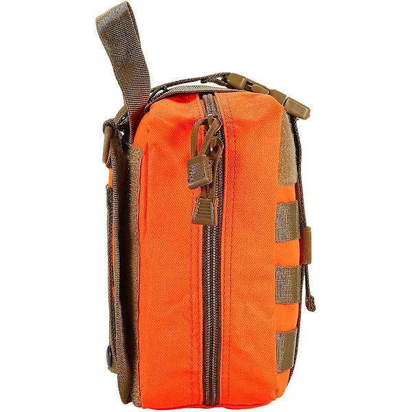 Lixada Första Hjälpen Kit MOLLE Första Hjälpen Väska med Nödöverlevnadsartiklar Taktisk Första Hjälpen Set(Orange)