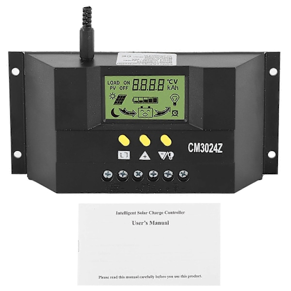 Aurinkolataussäädin PWM LCD-näytöllä 12V/24V 30A - Ihanteellinen koti-, teollisuus- ja kaupalliseen käyttöön