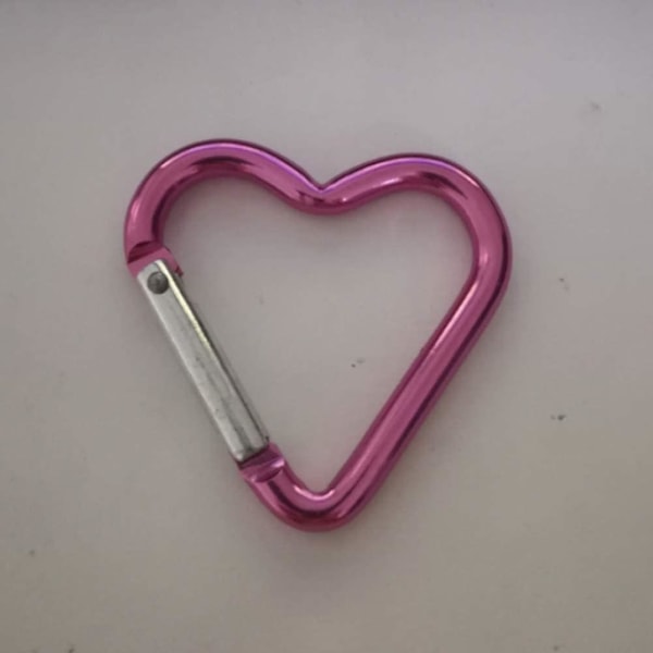 Pakke med 20 Multifunktionelle Hjerteformede Robust Aluminium Karabinhager (Tilfældig Farve)