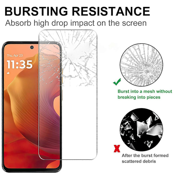 Motorola Moto G15 Power 4G -näytönsuoja HD Karkaistu lasikalvo 2.5D