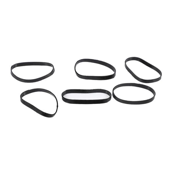 500 st svarta elastiska gummiband för hår, present till kvinnor