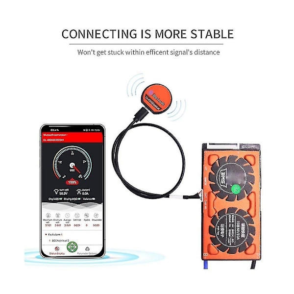 Bluetooth-modul Bt Dongle Androd Ios System Monitor via telefonapp Smart Bms Only