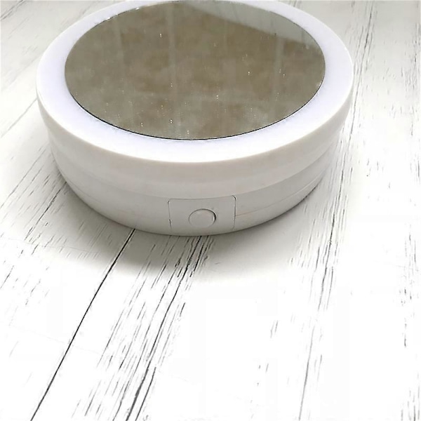 Sminkspegel med Ljus, Dubbelsidig 1X/10X Förstoringsspegel, Uppladdningsbar LED-spegel Justerbar 1 st