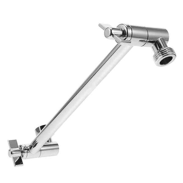 Duschförlängningsrör Rund Justerbar Duschförlängningsstång För Badrumsinstallation Silver Hållbar 1-pack