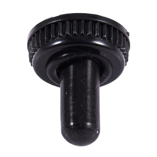 10 x Vandtætte Toggle Switch Kapsler Sort Gummi Dæksel 6mm Diameter