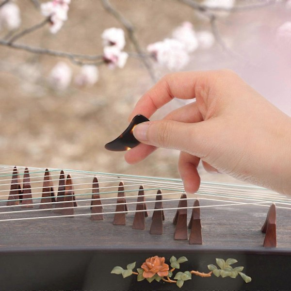 1 Set Guzheng Övningsnagelplektrum Guzheng Spelnagel Skydd Fingerplektrum
