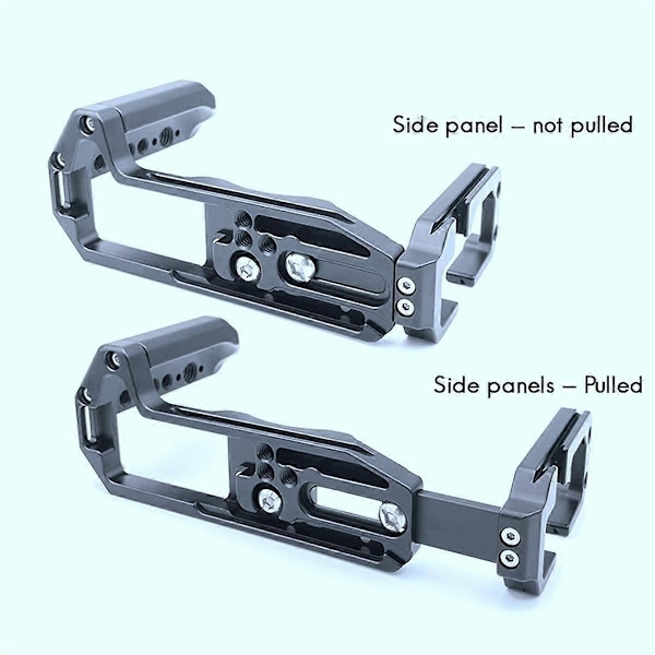 Til XT5 Udvidet Justerbar Vertikal Hurtigudløser L Pladeholder Håndgreb Tripod Beslag Sort