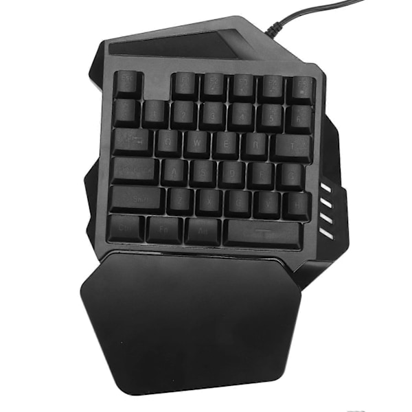 Enhånds Gaming Tastatur RGB Baggrundsbelysning 35 Taster Ergonomisk Bærbar Mini Gaming Mekanisk Tastatur