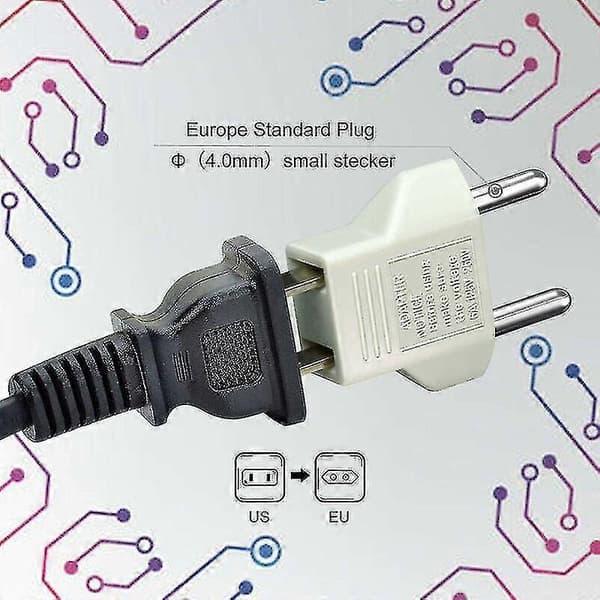 6 stk. US til EU EU Adapter Socket