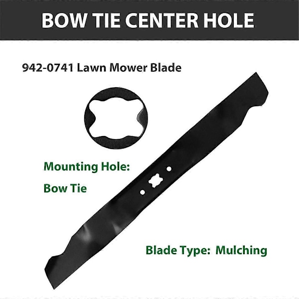 Bioklipp-kniv for gressklipper til Troy Bilt TB280ES Craftsman skyveklipper