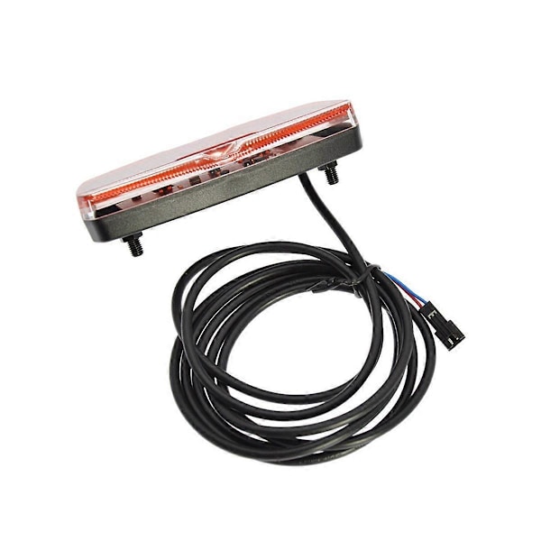 Ebike Baklys Elektrisk Sykkel Baklys Inngang 6V-48V LED-lys med Sykkelreflektor Elektrisk Sy