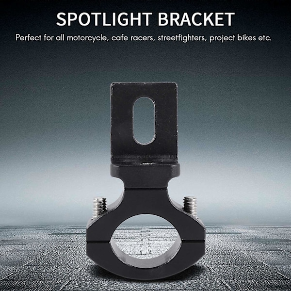 Universelt Styrefeste 22 25mm 7/8 Tommers Motorsykkel Lyktebrakett Spotlight Rørklemme for Cafe Racer