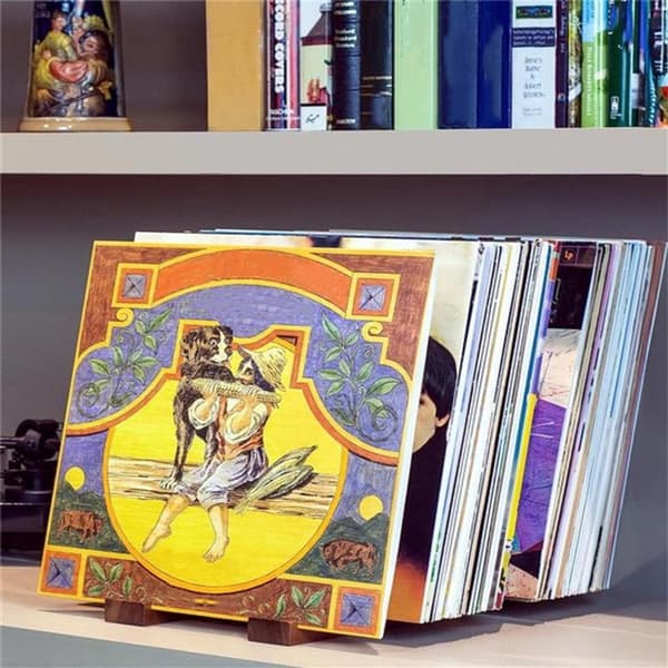 Storage Rack - LP Storage System - CD/DVD Storage System - CD Rack - LP Cabinet - Vinyl Holder - Walnut Wood - Vinyl Storage System - LP Cabinet
