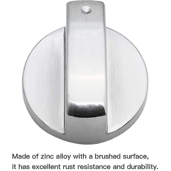 6 stk. Universal Metal Kontrol Knapper Gaskomfur Knapper 6mm Universal Kontrol Knapper Komfur Knapper Til Gaskomfur Komfur Ovn Kogeplade