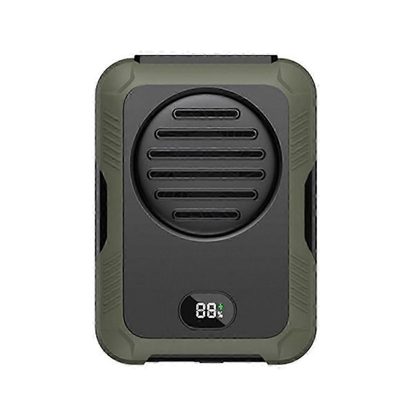 2000mah Riippuva Kaula-/vyötärötuuletin USB Mini Kannettava Ladattava Tuuletin Ulkoiluun, Retkeilyyn, Kiipeilyyn